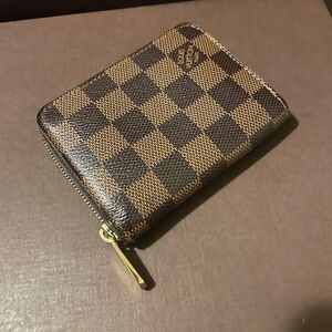 Louis Vuitton Damier Ebene Zippy Compact Card Case